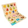 0-3 Years Old Hand Grasping Board Puzzle Montessori Early Education Educational Toy Cartoon Kids Building Blocks Wooden Puzzles