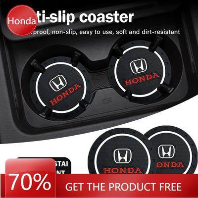 2025 Car New Honda Car Anti Slip Coaster Anti-noise Water Cup Pad Cushion Car Styling For Honda Civic Varadero Xl1000 Xadv 750 F