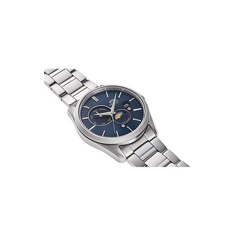 Orient SUN & MOON Automatic Watch, Contemporary Style, Men's, Navy, RN-AK0303L, with Japanese Manufacturer's Warranty