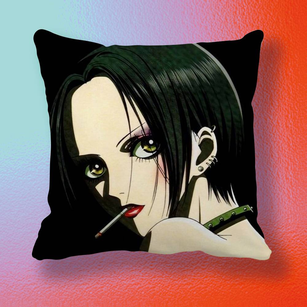 Anime Cool Nana OOsaki Line Doublesided printed pillow cover Solid color minimalist pillowcase fits all bedroom styles