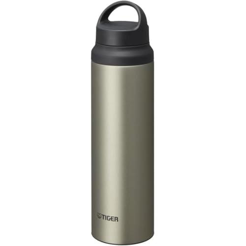 Tiger Thermos (TIGER) Tiger Water Bottle 800ml with Handle Lightweight Stainless Steel Bottle Outdoor Office Titanium Ore (Stainless Steel) MCZ-S080XZ