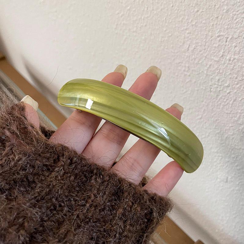 Versatile Large Spring Hair Clip for Women - Elegant Back-of-Head Headdress