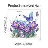 Butterfly Flower Toilet Seat Stickers Self-Adhesive Toilet Lid Decals Diy Removable Stickers For Bathroom Home Decor