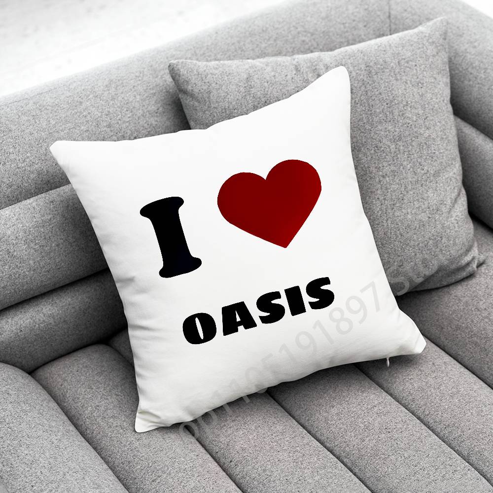 Federa per Cuscino Decorativa L-Liam Gallagher O-Oasis Definitely Maybe per 50cm 40cm 55cm 45*45cm 30cm Quadrata Federa per Cuscino da Camera da Letto