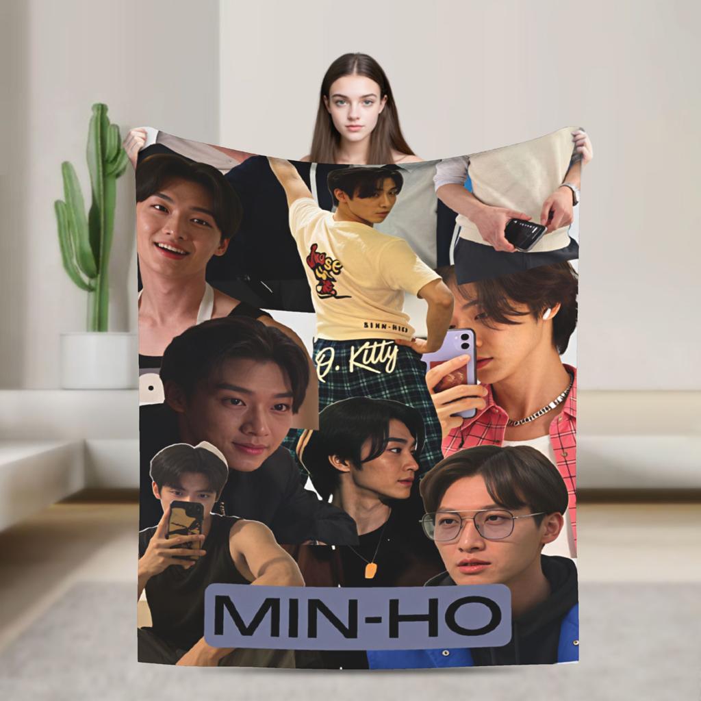 TV XO Kitty Kim Min Blanket Super Soft Graphic Plush Throw Blanket For Home Decor Travel Office Flannel Bedspread Bed Cover