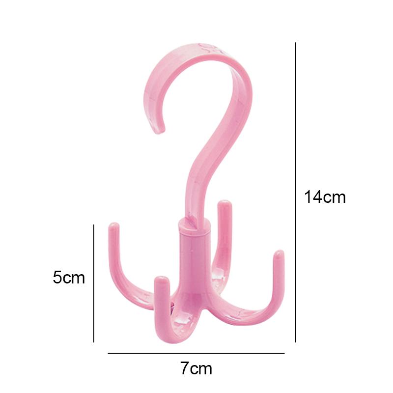 Гардеробная вешалка для одежды, органайзер, экономящий место, вращающаяся вешалка, крючки, вешалка для сумок, обуви, пояса, шарфа, вешалка для шкафа 1PCS