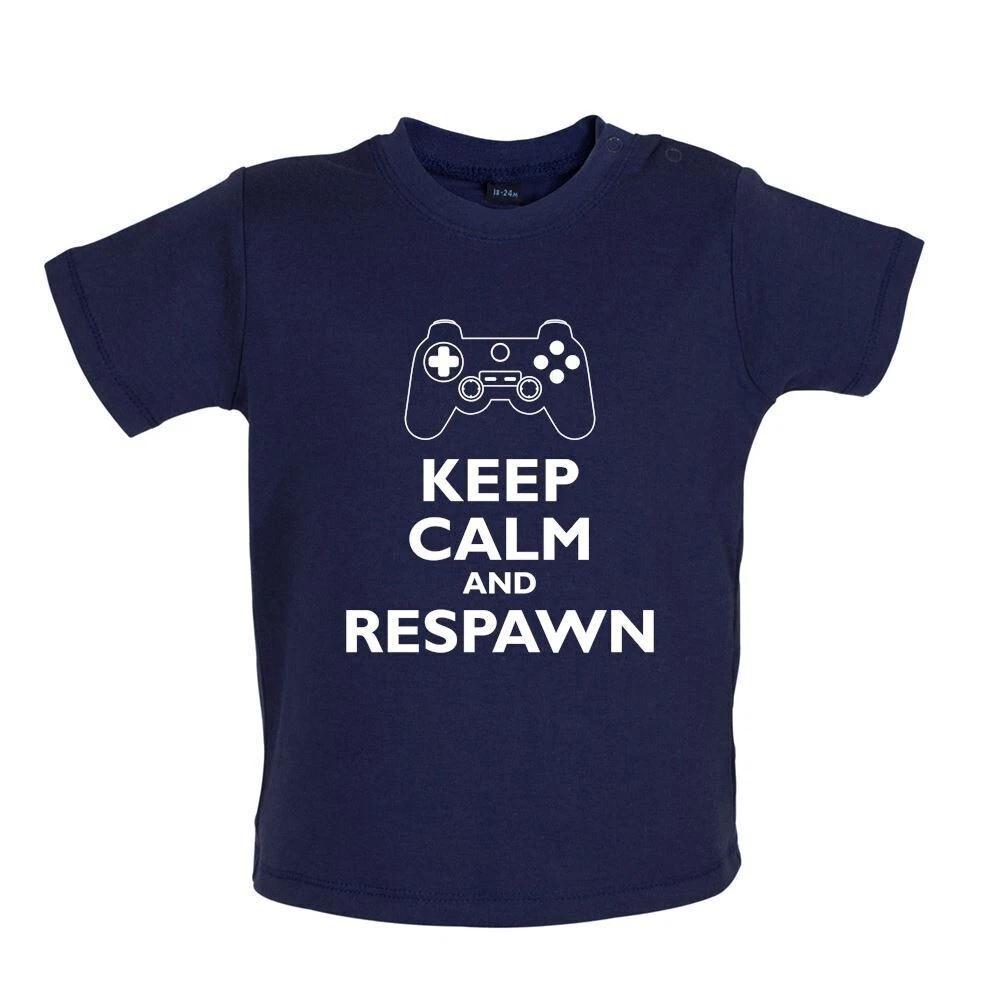 

Keep Calm And Respawn - Kids T-Shirt Tees Top - Games Player Games Online Games Gift 130