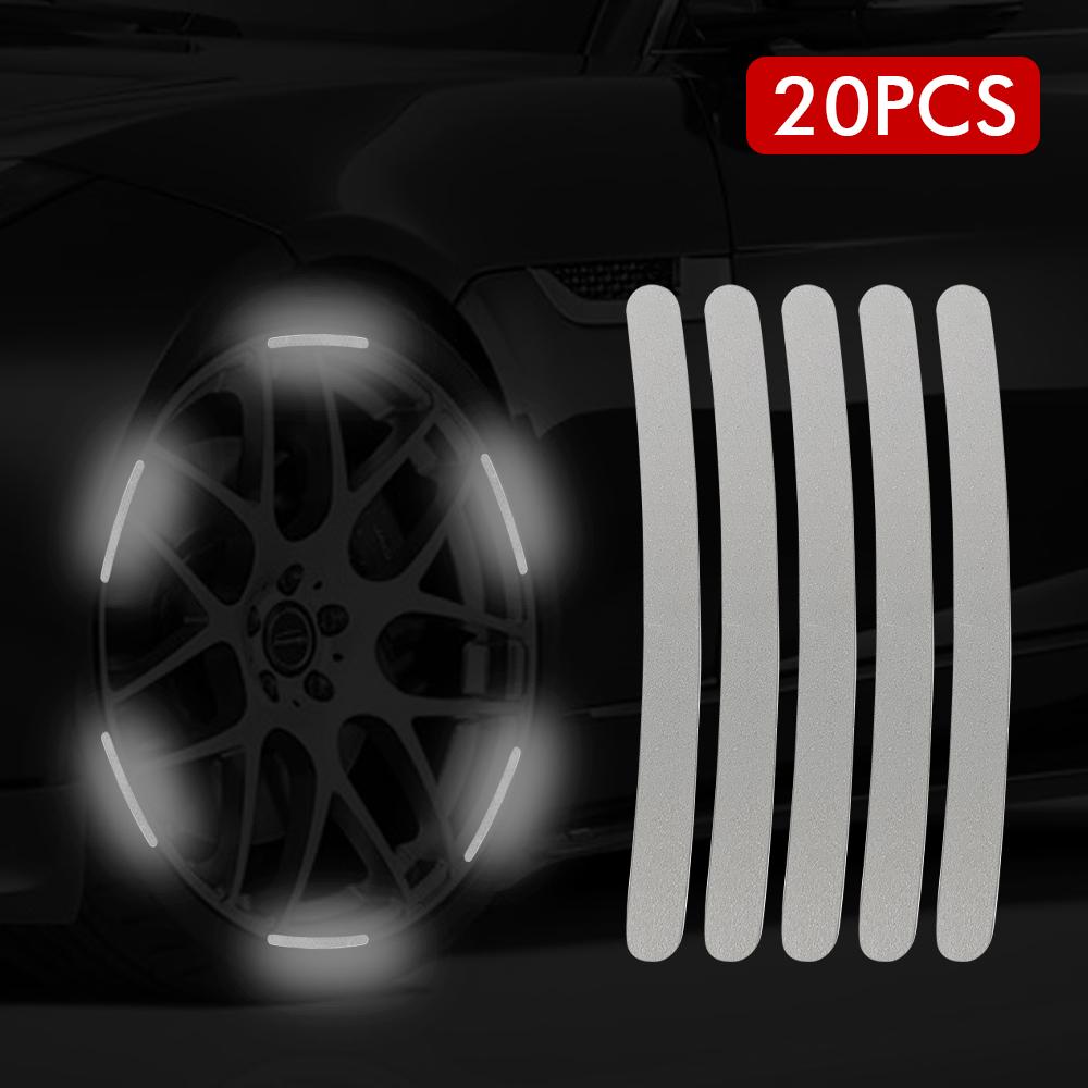 

Car Wheel Hub Reflective Stripes Car Decorative Strips Accessories for Use of Bicycle Automobile and Motorcycle Tyre Stickers