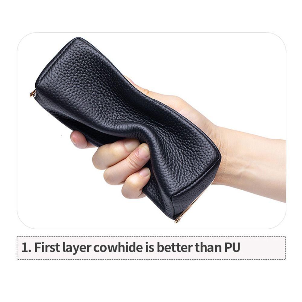 Portable Cosmetic Storage Pouch with Mirror Sunglasses Storage Case for Lipstick