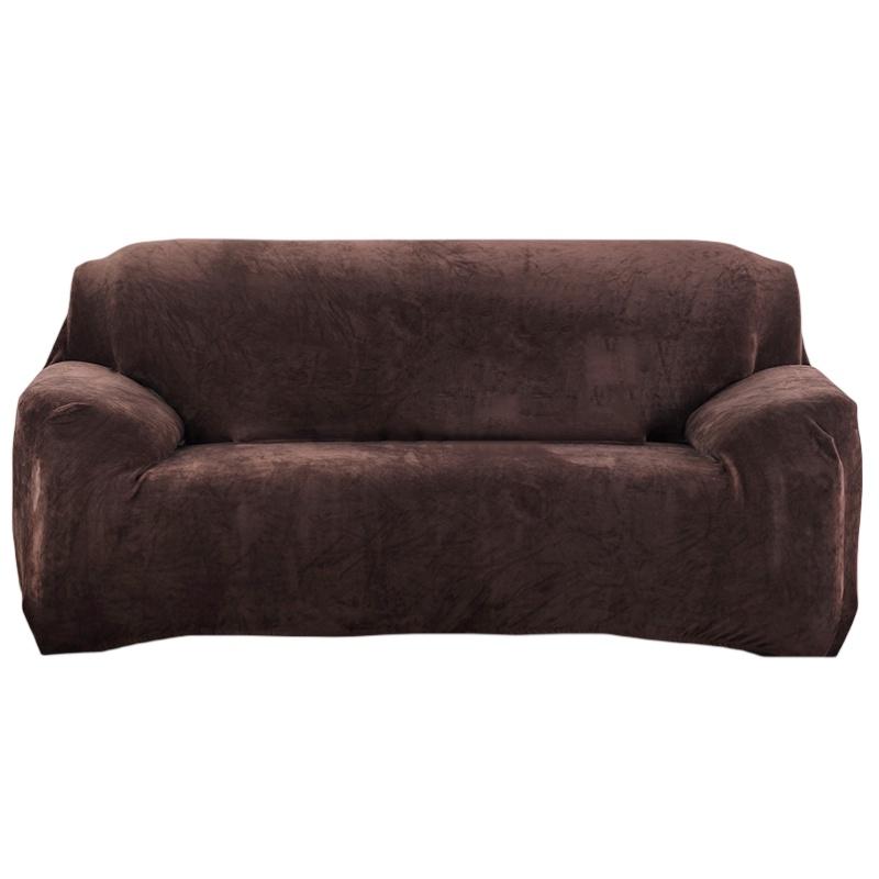 

Plush Covers Sofa Velvet Easy Fit Thick Stretch Slipcover Soft Home Decoration 1 Seater