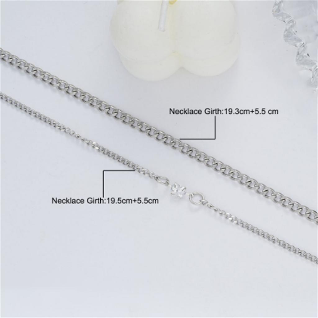 2Pcs Simple Heart Bracelets for Couples Stylish Stainless Steel Bracelets Elegant Heart Designs Wrist Chain For Couples