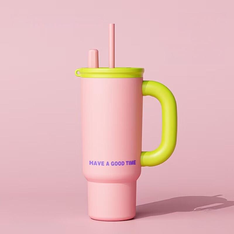 Shangqi Straw Insulated Stainless Steel Tumbler