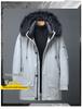 Men's Thick Hooded Down Jacket with Large Fur Collar - Extreme Cold Warmth