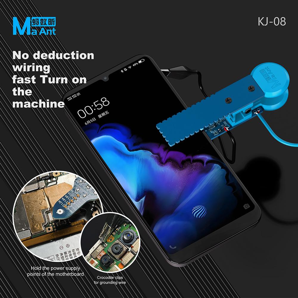 KJ-08 Universal Switch Clip Power On Tool Dual Mode Detection Current Test For Mobile Phone Motherboard Repair Tool