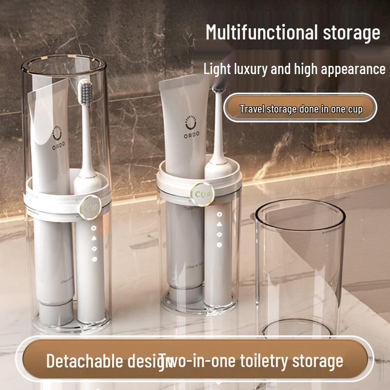 Portable Travel Wash Cup and Toothbrush Holder