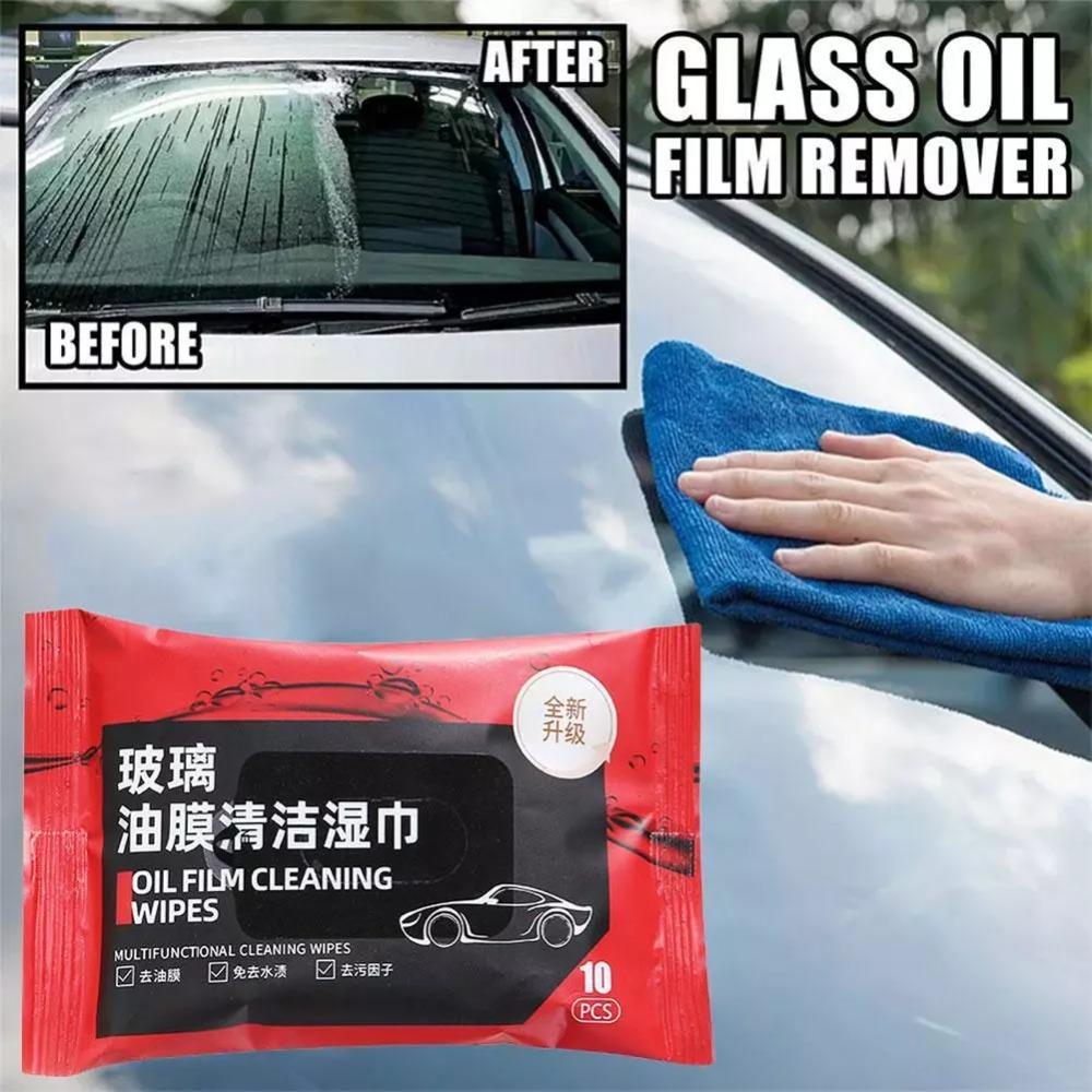5 Bags Dusting Wipes Car Windshield Glass Cleaner Portable Car Cleaning Wipes