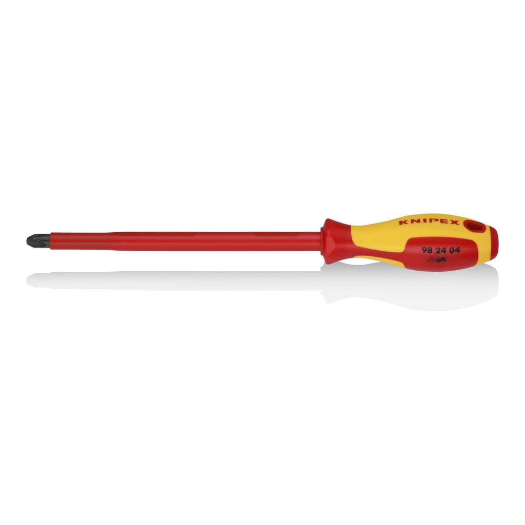 KNIPEX Insulated Screwdriver 1000V 9824-04 (+)