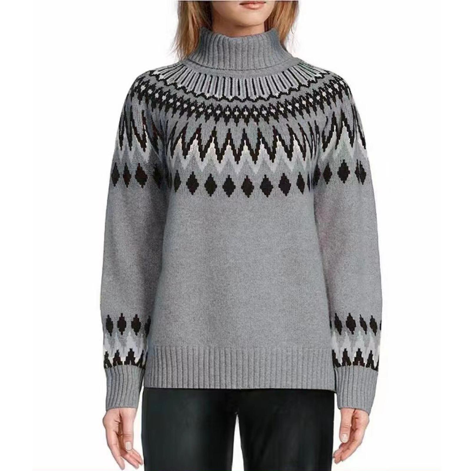 

Women s Sweaters Pullover Knit Sweater Turtleneck Long Sleeve Shirts Fall Fashion M