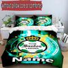 3pcs Duvet Cover Set (1*Duvet Cover + 2*Pillowcase, Without Core), Custom Name Club Santos Laguna Pattern Bedding Set, Home Bedroom Decor Gift