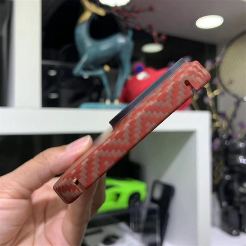 IPhone 14 Pro / Max Metal Ring Case Orange M Ultra-Thin Aramid Fiber Precise Cutout
