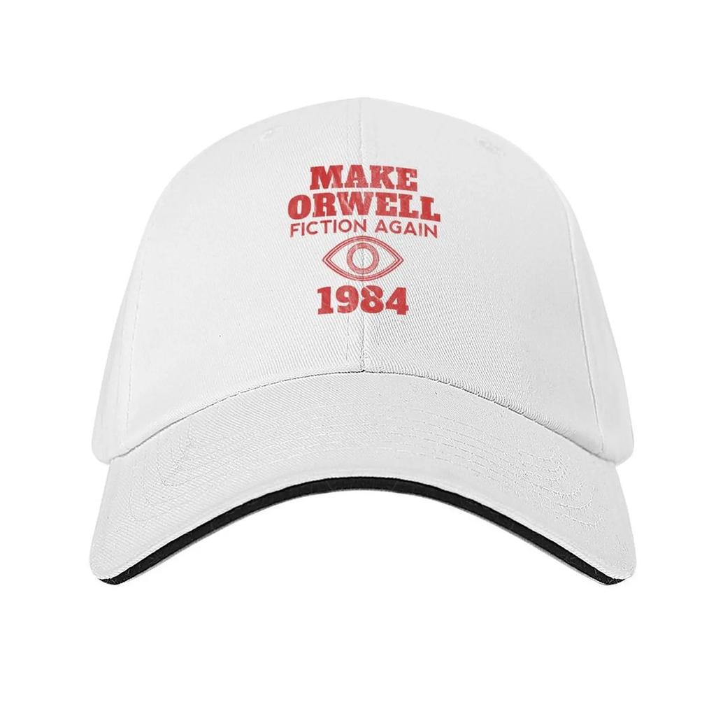 Make Orwell Fiction Again Baseballkappe süß Wild Ball Hut Luxus Herrenhut Golfhut echt Golf Damen Herren