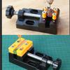 Aluminum Mini Table Vise Jaw Carving Bench Clamp Drill Press Vice Micro Clip Adjustable Flat Pliers DIY Jewelry Tools