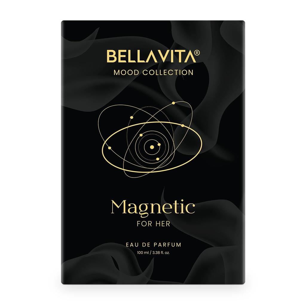 Bellavita Magnetic Perfume EDP 100ml For Men And Women Long Lasting Luxury Scent With Cherry Jasmine Rose Sweet Floral Fragrance