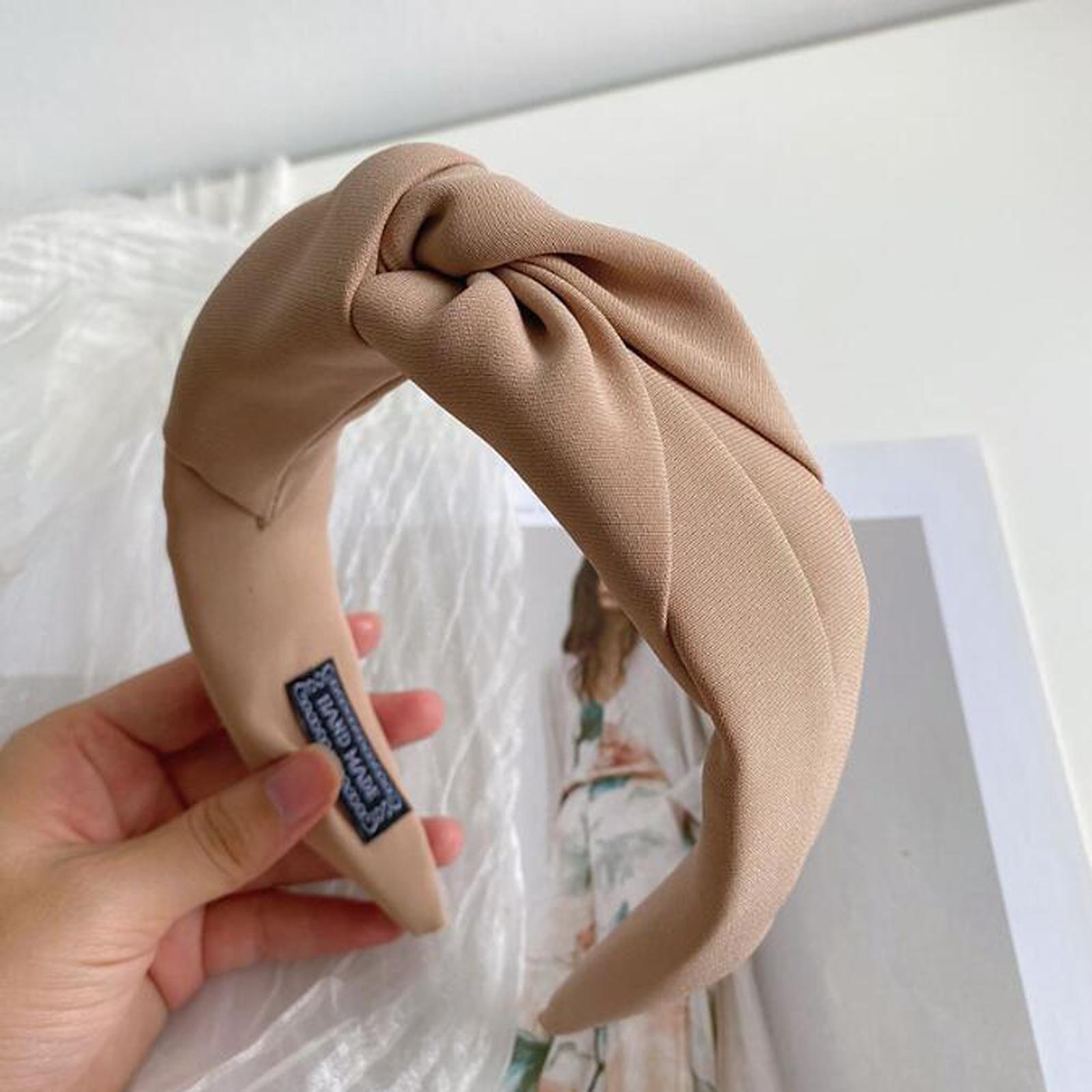 

PROLY Новая Мода Женские Аксессуары для Волос Широкий Бок Перекрещенный Узел Тюрбан Осенний Головной Убор Взрослая Повседневная Повязка на Голову