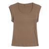 Solid Color Vest Women's Spring New Slim-fitting Undershirt with A Bottom Shirt and A Vest Pullover On The Outside.