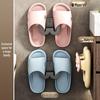 No-Drill Wall-Mount Bathroom Shoe Rack & Slipper Hook