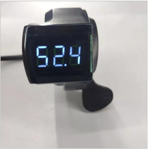 Thumb Finger Shifter Throttle With Digital Display Accelerator 12-120v Universal for Electric Bike Scooter Tricycle VL Indicator