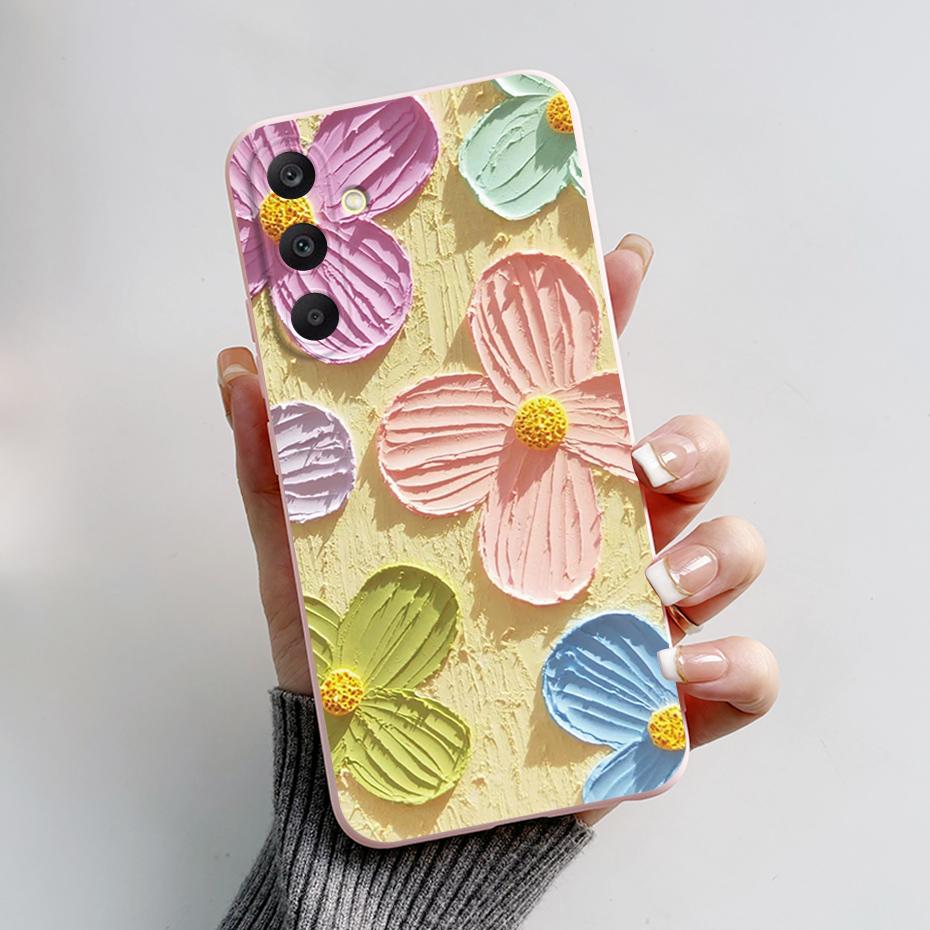 For Samsung A25 5G Case SM-A256B Stylish Painted Soft Silicone Shockproof Cover For Samsung Galaxy A15 A25 A35 A55 5G 2023 Capa