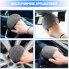 Hovom 6PCS Microfiber Wax Applicator, 5" Round Applicator Pads, Soft Automotive Waxing Foam Pads, Buffing Pads For Car Cleaning, Polishing And
