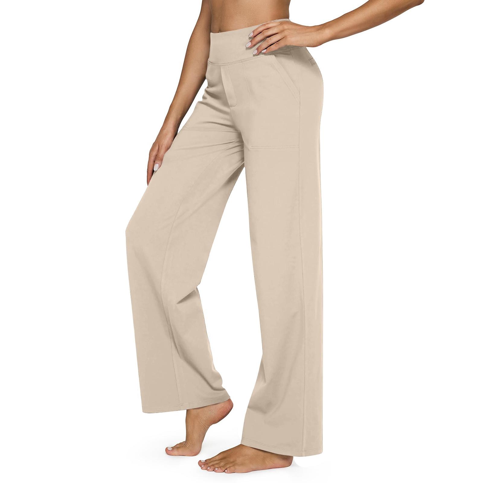 New Women s High Waist Stretch Casual Yoga Wide Leg Pants Women s Wide Leg Pants XXL