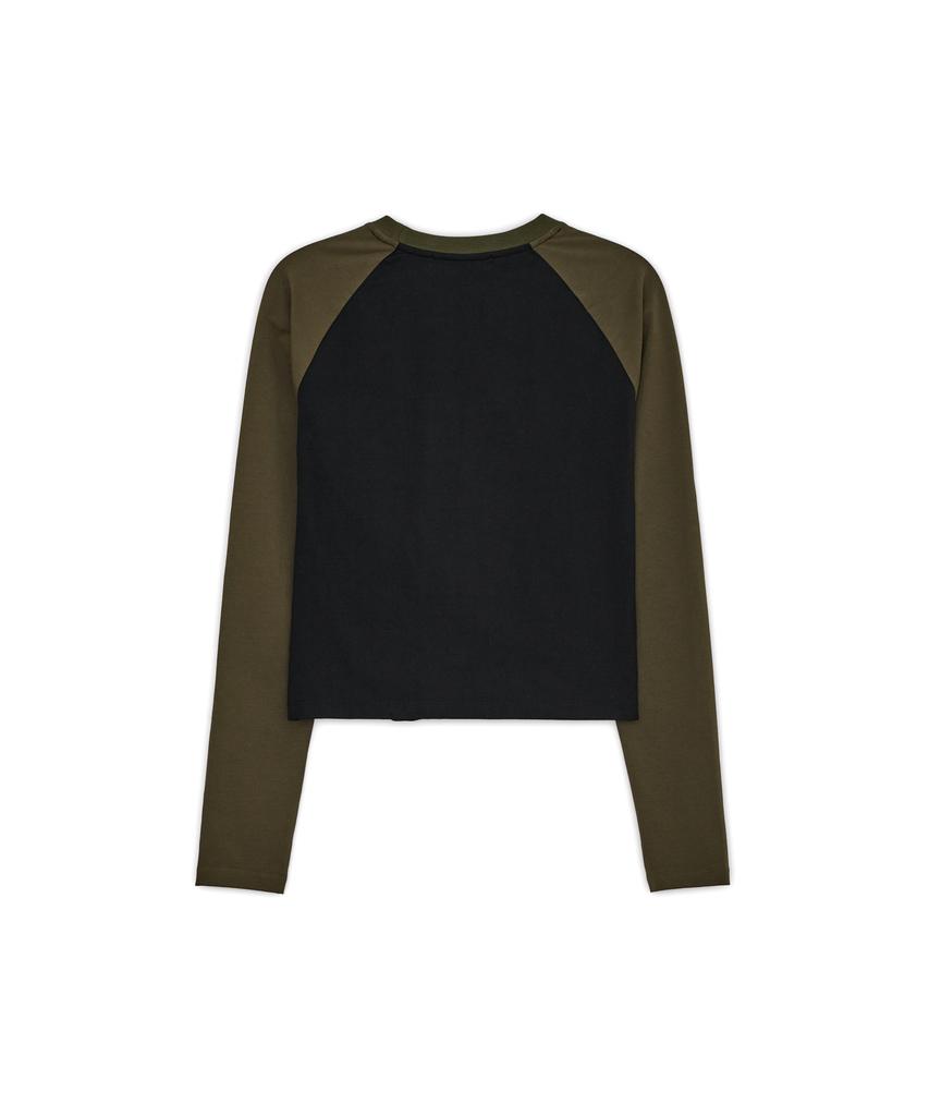 SUNBURNPROJECT Raglan Long Sleeve Top, Khaki
