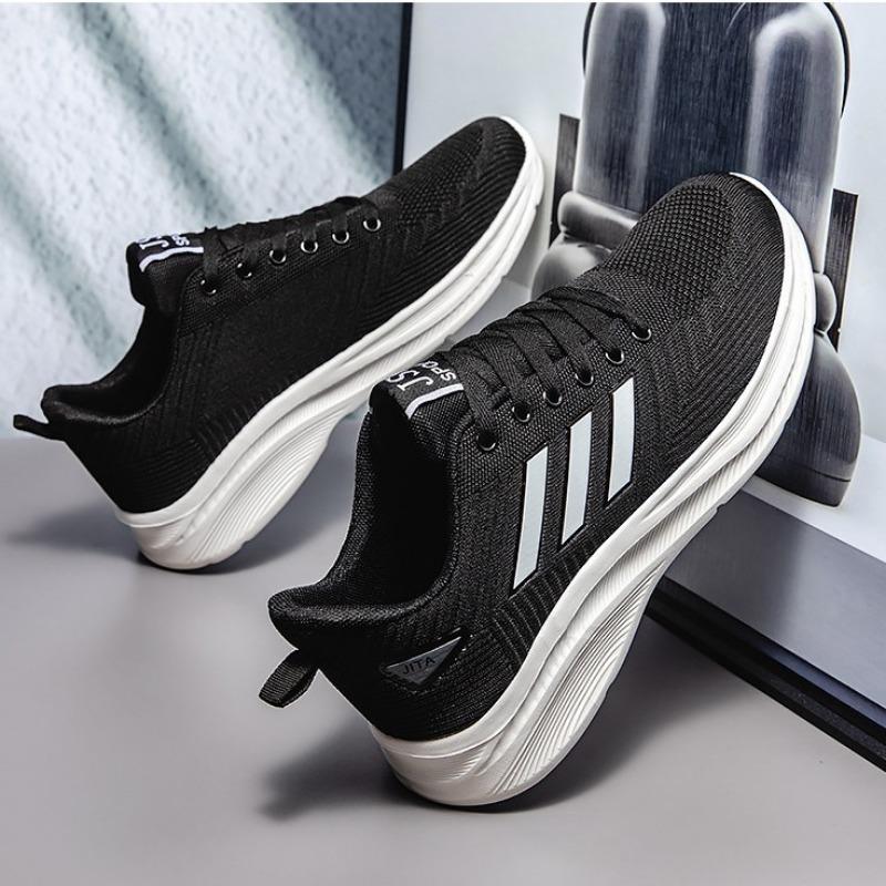 Sneakers New Fashion Trend Large Size Men's Shoes Breathable Mesh Shoes Flying Weaving Breathable Fashion Sports Casual Shoes