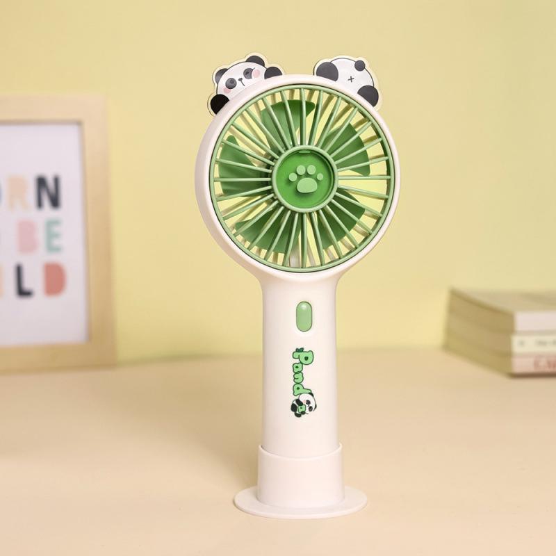 Green Panda USB Rechargeable Mini Desk Fan 94*59*203mm