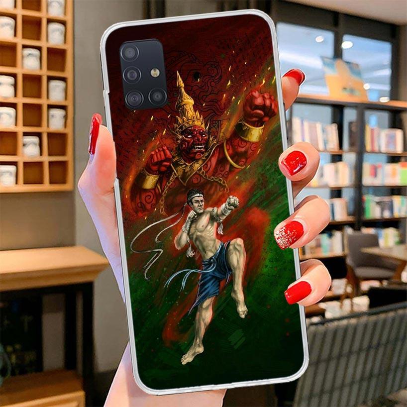 

Muay Thai Fight Boxing Cover Phone Case For Samsung Galaxy A12 A22 A32 A52 A72 A02S Phone Case Note 20 Ultra 10 S10 Plus A51 A71 Samsung Note 20