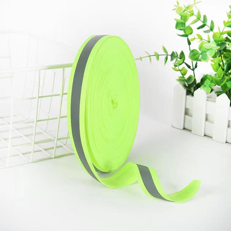 Luminous Reflective Strip Sanitation Clothing Apparel Warning Tape Color Polyester Reflective Webbing Handmade Diy Accessories Rope