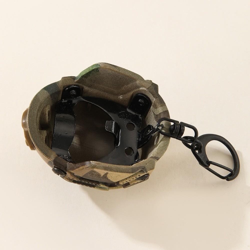 Gift Helmet Key Ring Camouflage Backpack Charm Portable Mini Helmet Model Keychain Bags