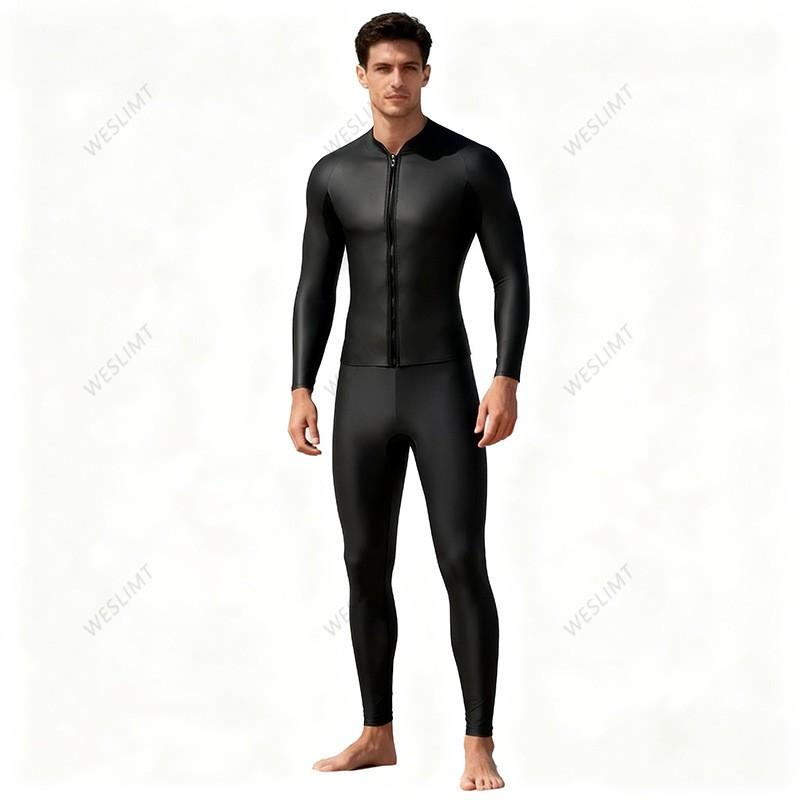 3mm Semi-Dry Wetsuit Surfing Freediving Swimming Thermal Protection Mens Neoprene Dive Suit