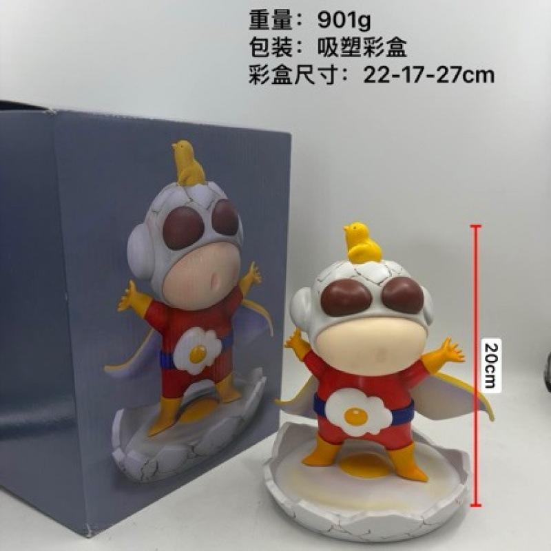 

Anime crayon small new figure cos superman salted egg small new scene statue doll model ornament toy gift
