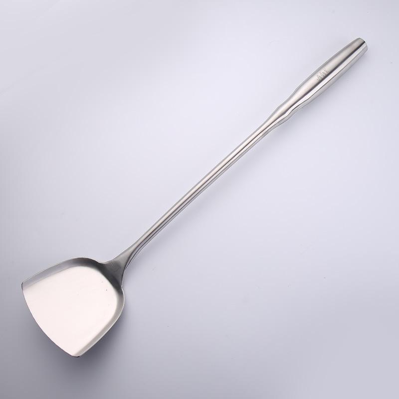 Stainless Steel Extended and Thickened Stir-frying Spoons, Large Spatulas, Rice Spoons, Strainers, and Kitchen-specific Serving Spoons