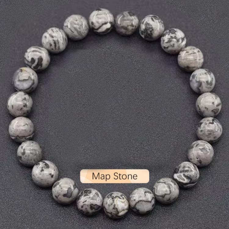 Regali Festivi Bracciale con Perle di Apatite Blu Pietra Naturale Gioielli alla Moda Rilassanti Per Uomo e Donna Accessorio Semplice Versatile per l'Uso Quotidiano