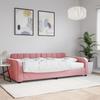VidaXL Daybed with Mattress Pink 100x200 Cm Velvet 3196915