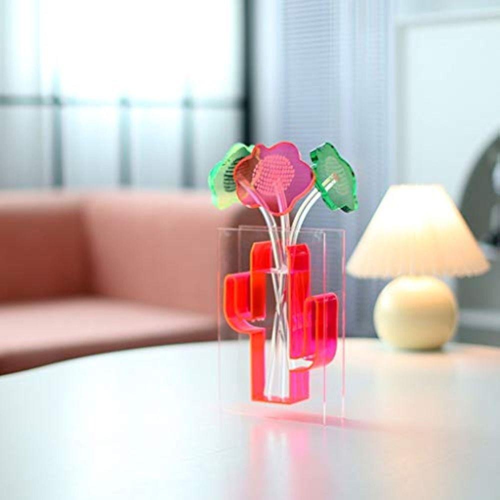 

Acrylic Cactus Vase Cactus Hydroponic Plant Container New Cactus Vase Ornaments