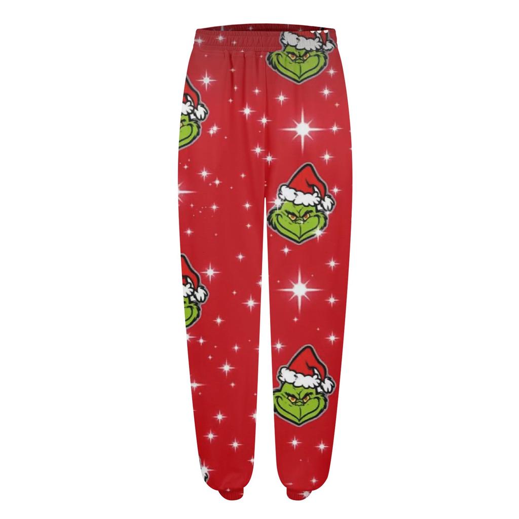 Damejoggebukser Trendy Innvendig Baggy Joggebukser Høy midje Casual Bukser Joggebukse