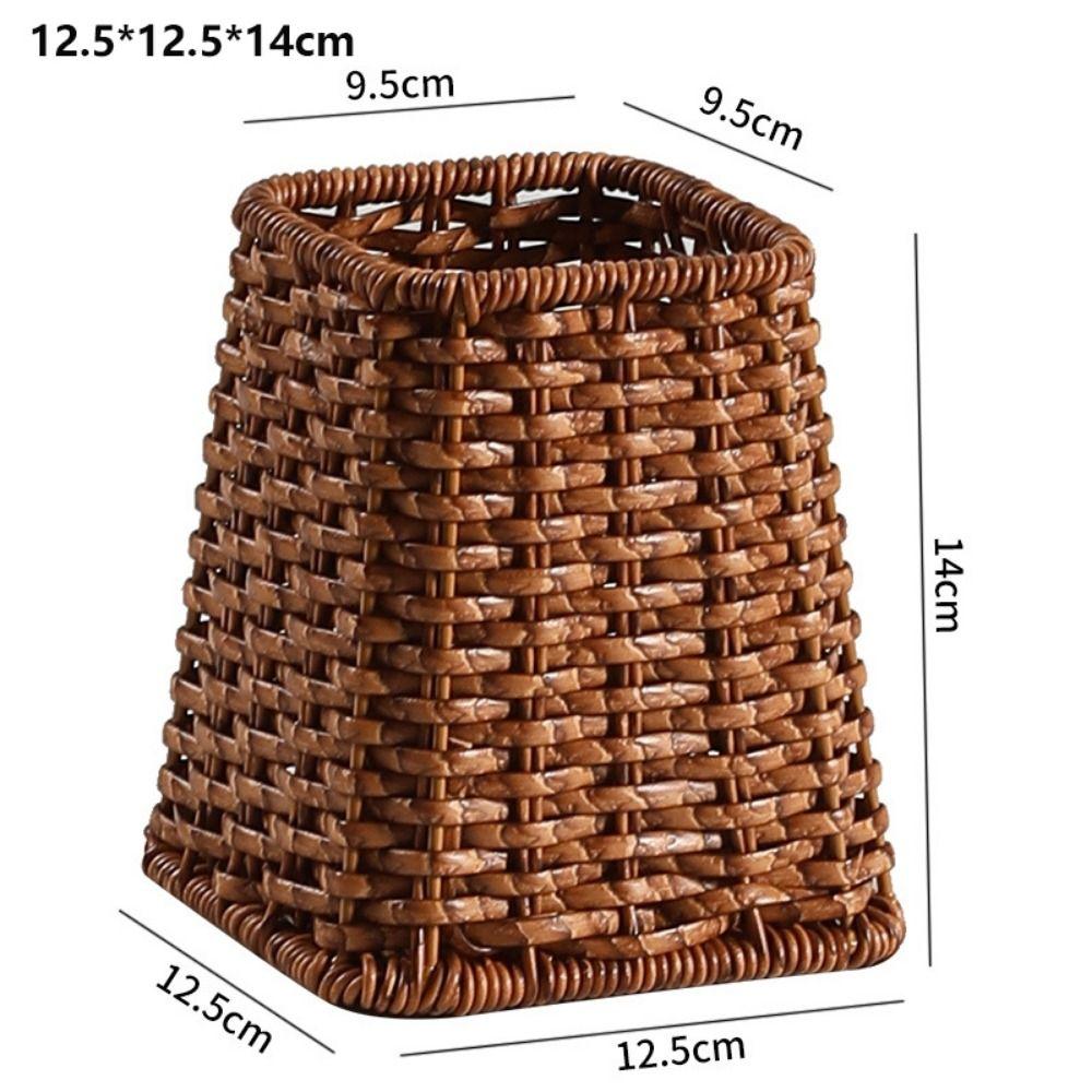 Household Rattan Wicker Basket Restaurant Serving Tabletop Display