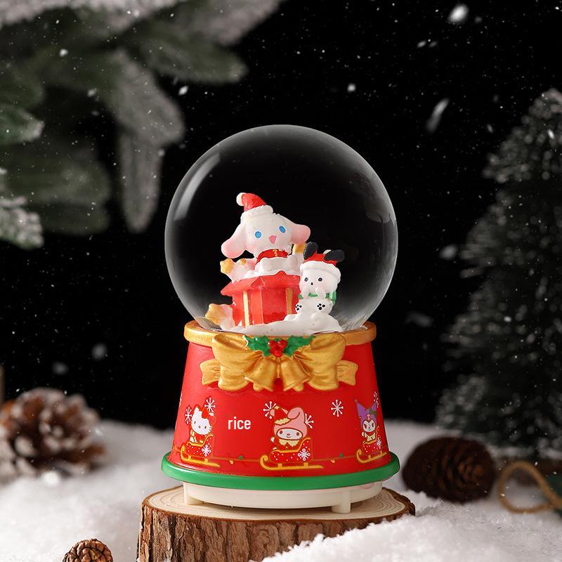 Christmas Crystal Ball Music Box Lantern Ornament