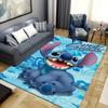 1pc Stitch Pattern Area Rug Soft Flannel Floor Mat for Living Room,Office,Bedroom and Carpet,Sofa Coffee Table Floor Mat